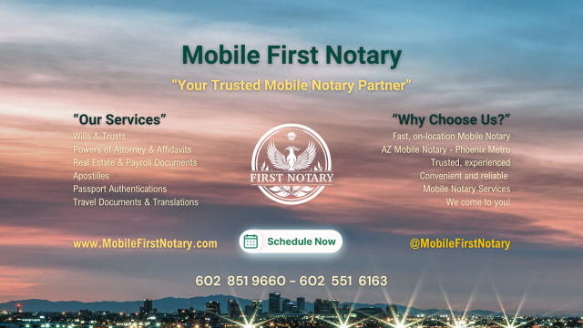 Mobile First Notary – Arcadia