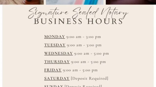 Signature Sealed Notary